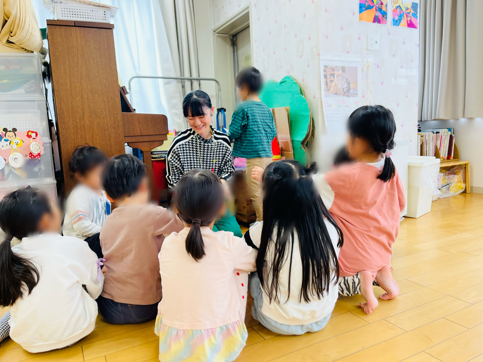 子どもたちとのレッスン